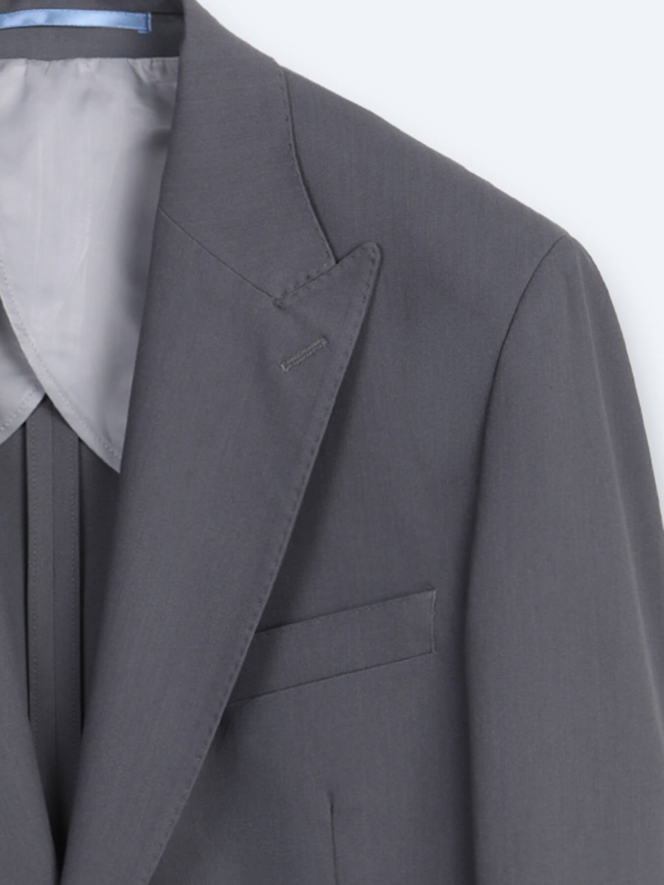 Gri Düz Modern Fit Takım Elbise
