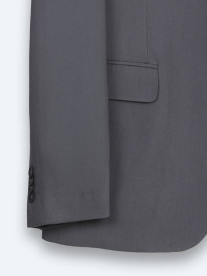 Gri Düz Modern Fit Takım Elbise