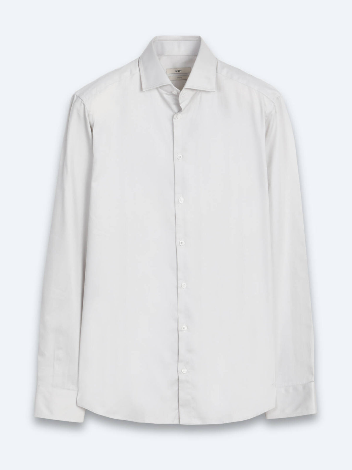 Gri Düz Slim Fit Uzun Dokuma Klasik %100 Pamuk Gömlek