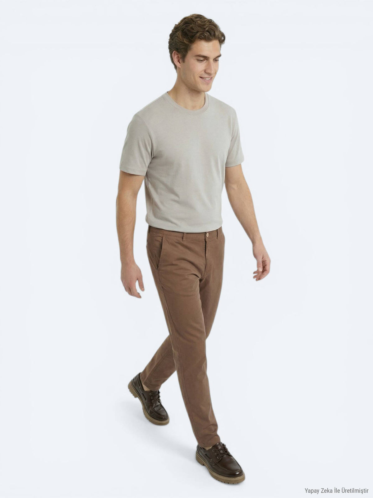 Gri Düz T-shirt