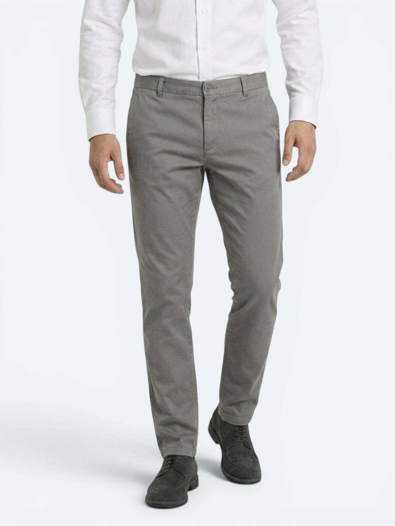 Gri Kumaş Jogging Fit Casual Pantolon