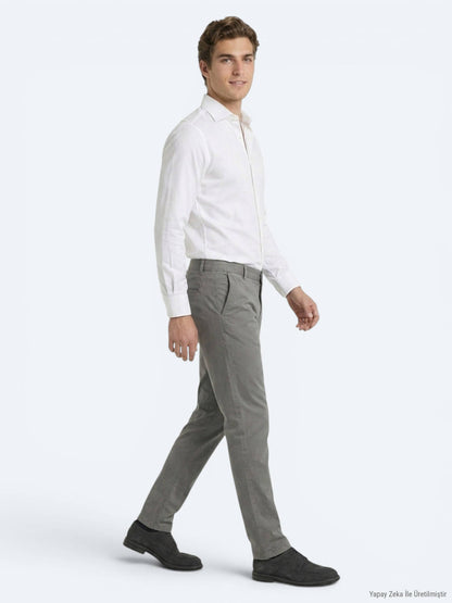 Gri Kumaş Jogging Fit Casual Pantolon