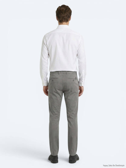 Gri Kumaş Jogging Fit Casual Pantolon