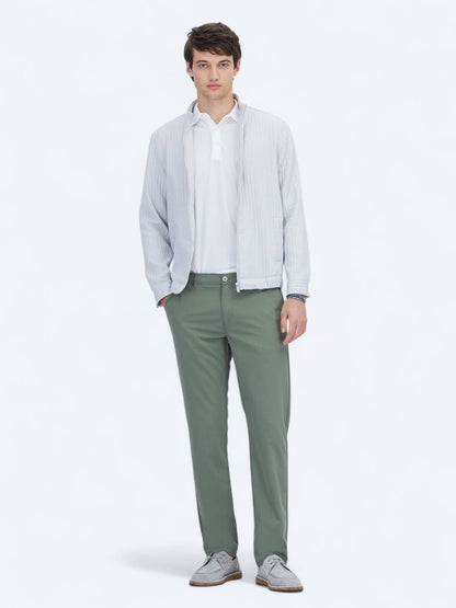Gri Regular Fit Dik Yaka Casual Dokuma Mont