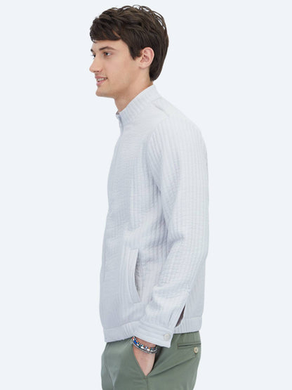 Gri Regular Fit Dik Yaka Casual Dokuma Mont