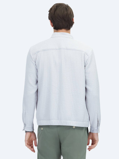 Gri Regular Fit Dik Yaka Casual Dokuma Mont