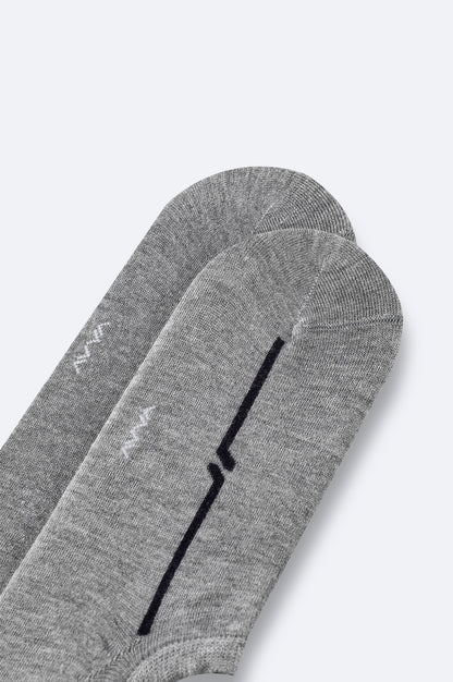 Gri Bambu Karışımlı Sneaker Çorap