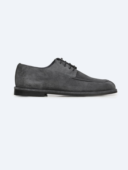 Gri Süet Smart Casual Ayakkabı