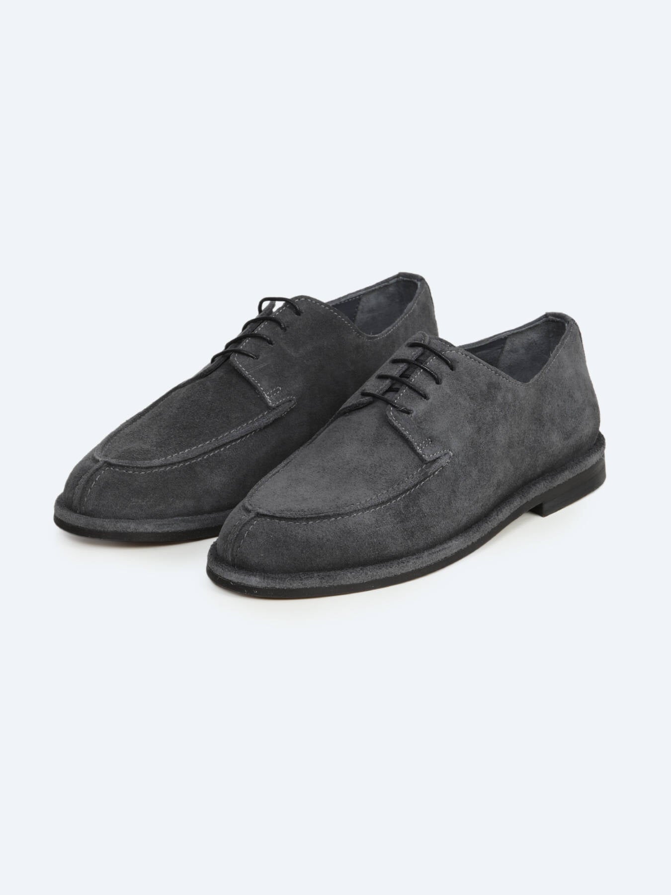 Gri Süet Smart Casual Ayakkabı