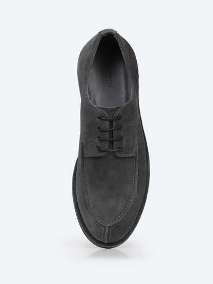 Gri Süet Smart Casual Ayakkabı