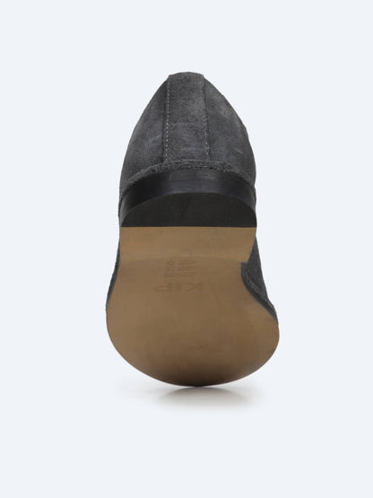 Gri Süet Smart Casual Ayakkabı