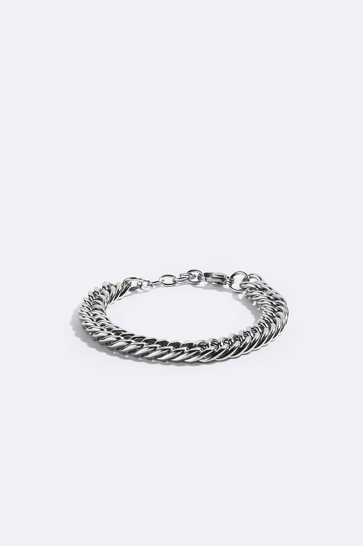 Gümüş Rengi %100 Çelik Bileklik