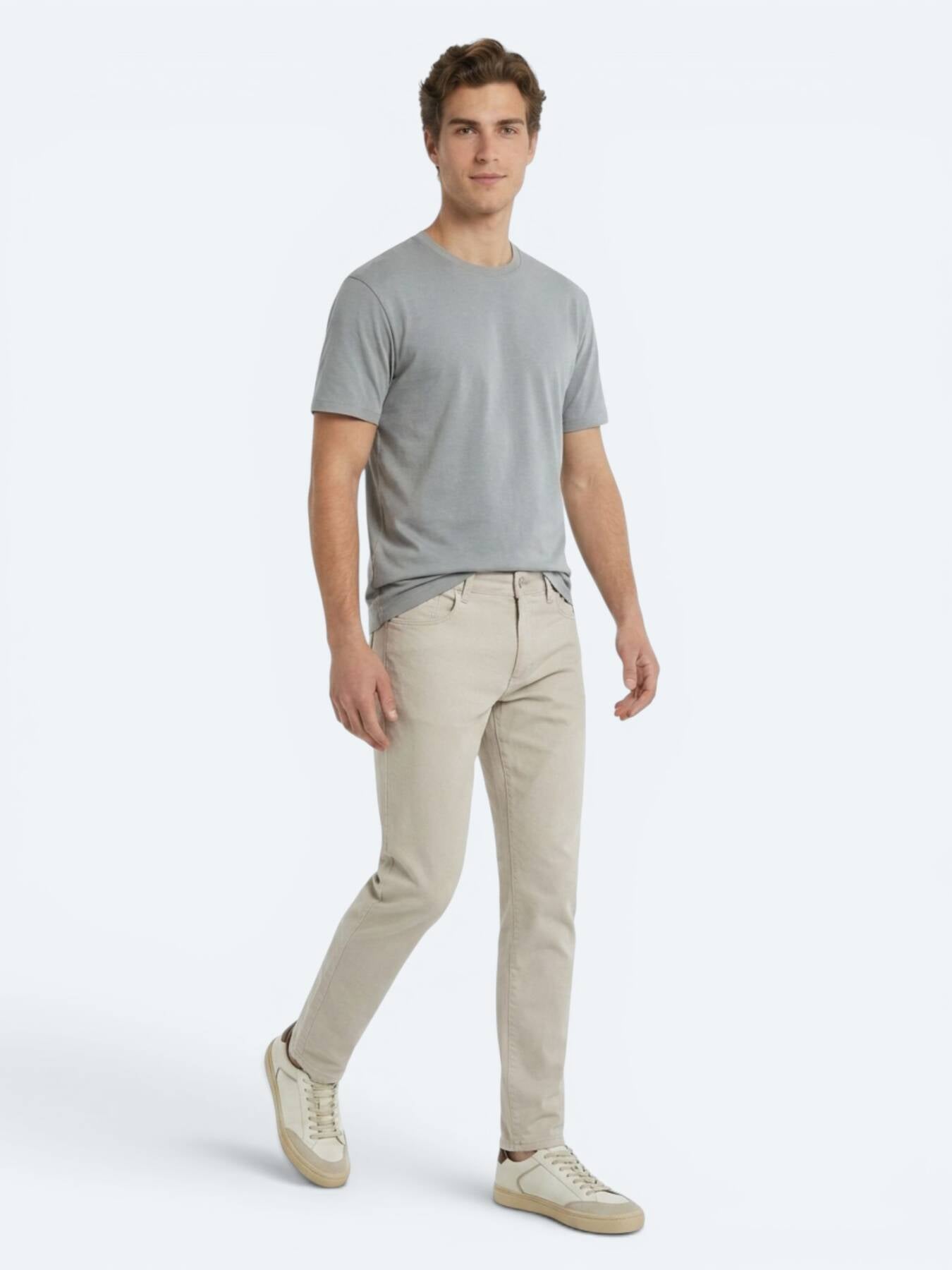 Haki Düz T-shirt