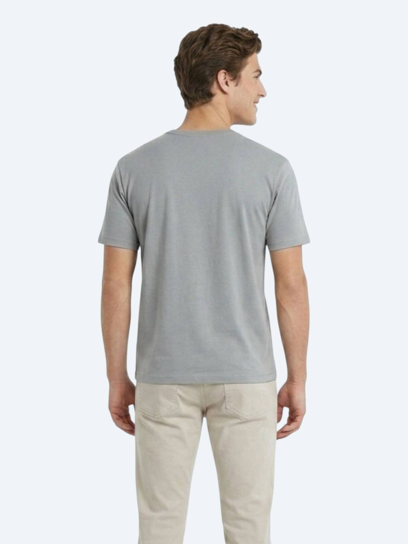 Haki Düz T-shirt