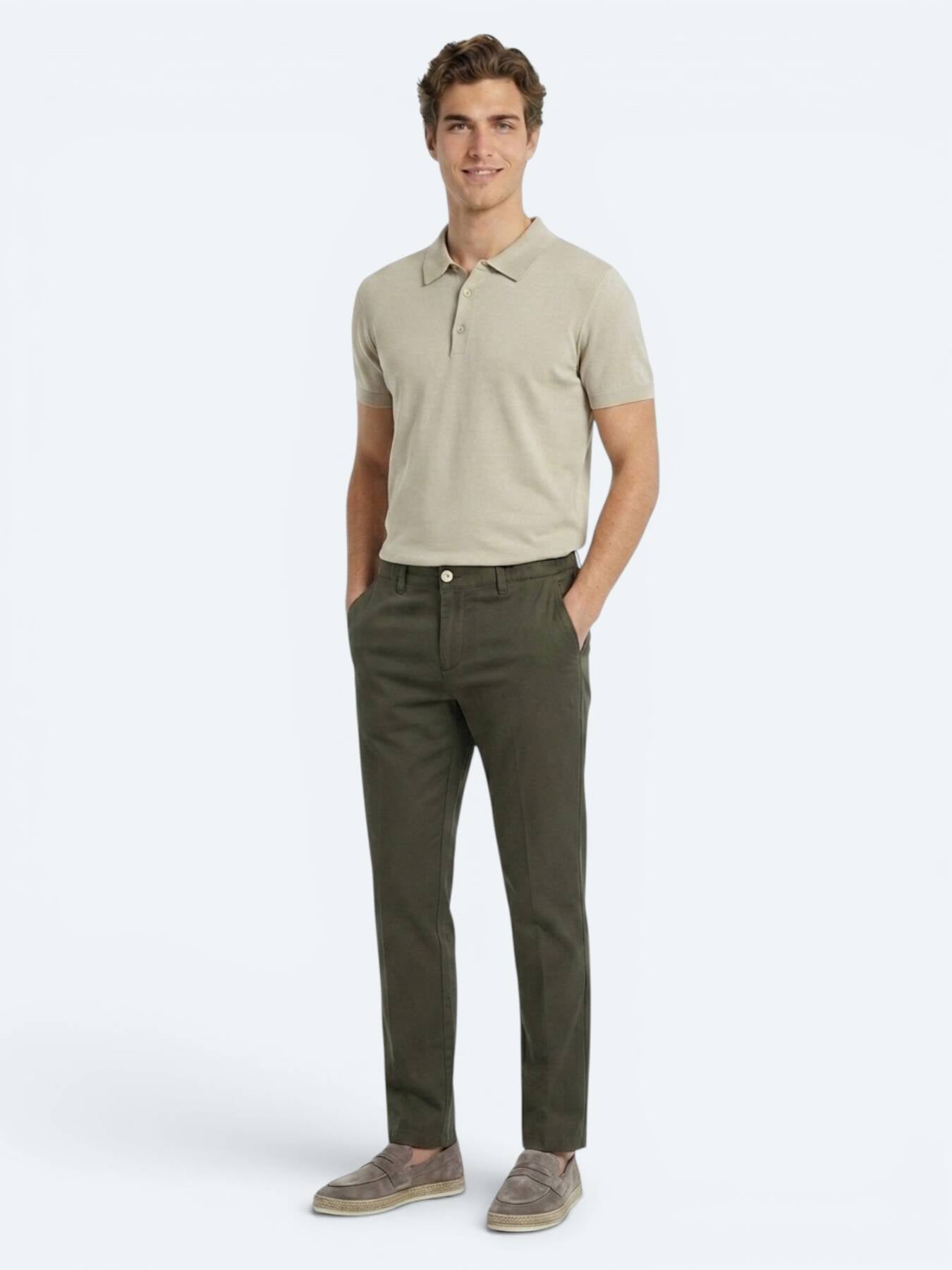 Haki Kumaş Jogging Fit Casual Pantolon