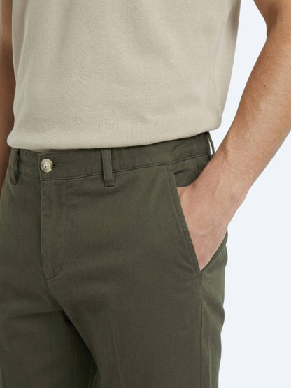 Haki Kumaş Jogging Fit Casual Pantolon
