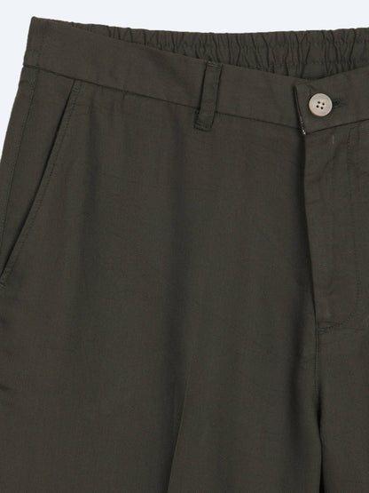 Haki Kumaş Jogging Fit Casual Pantolon