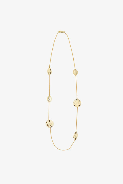 Halka Detaylı Gold Kolye