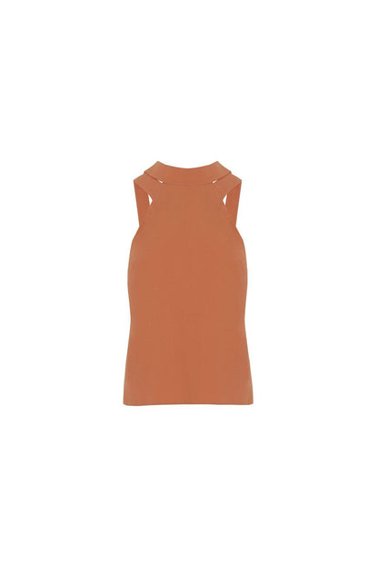 Halter Yaka Somon Bluz