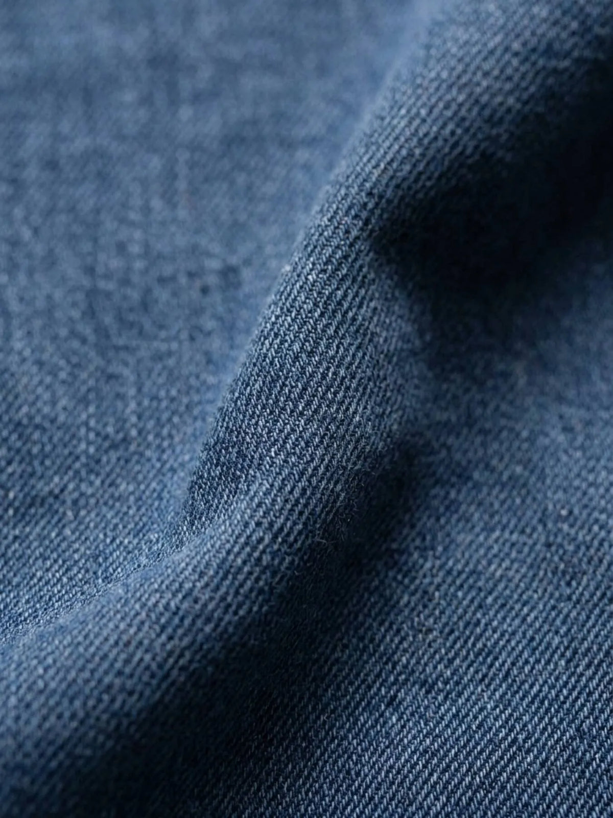 Indigo Düz Slim Fit Denim Pamuk Karışımlı Pantolon