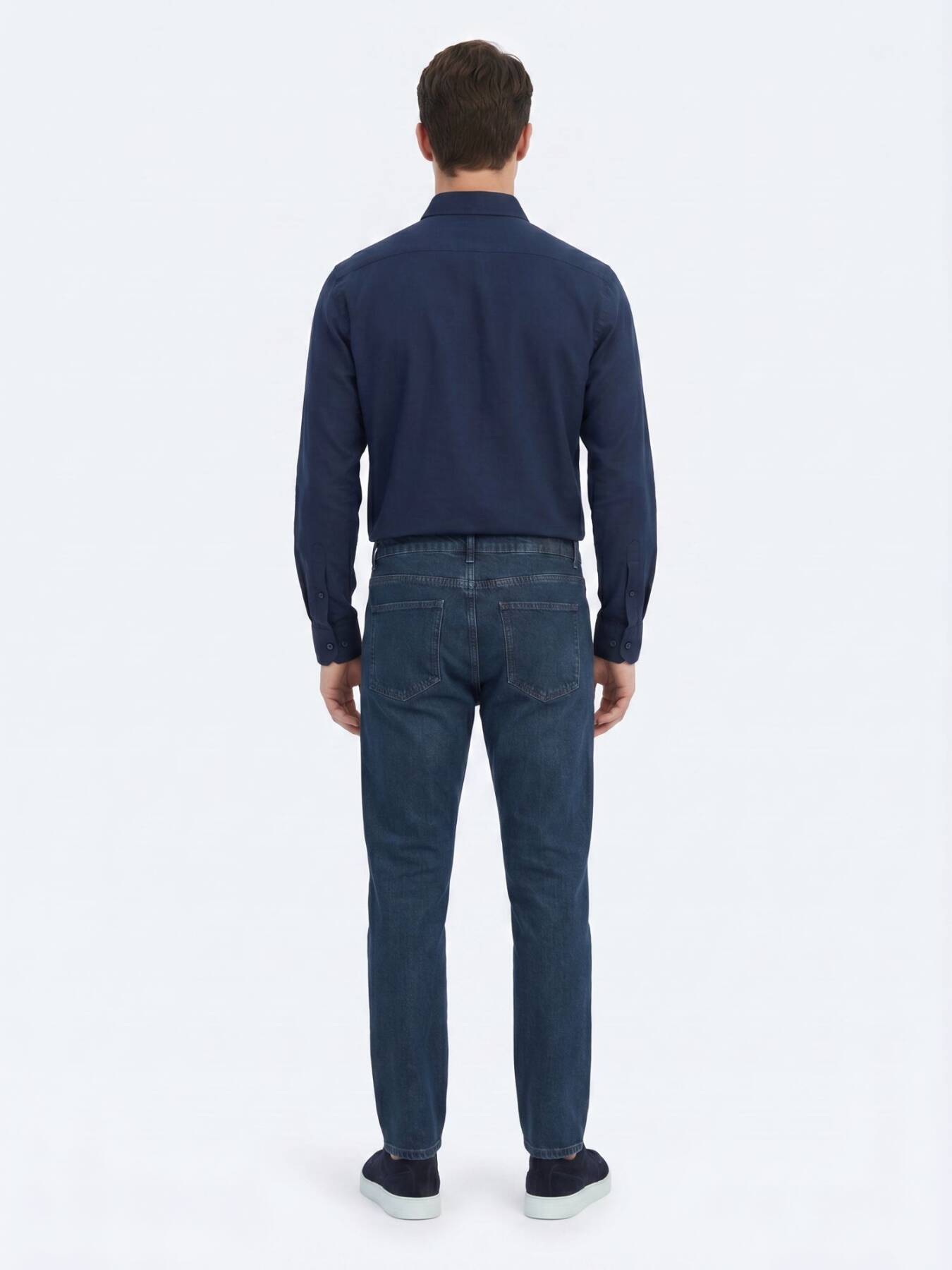Indigo Regular Fit Denim %100 Pamuk Pantolon