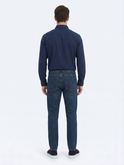 Indigo Regular Fit Denim %100 Pamuk Pantolon
