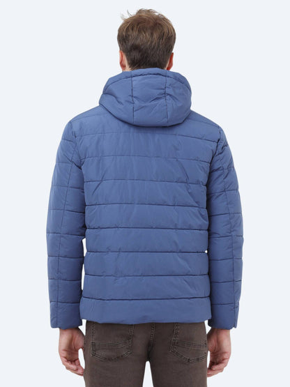 Indigo Regular Fit Kapüşonlu Casual Dokuma Mont