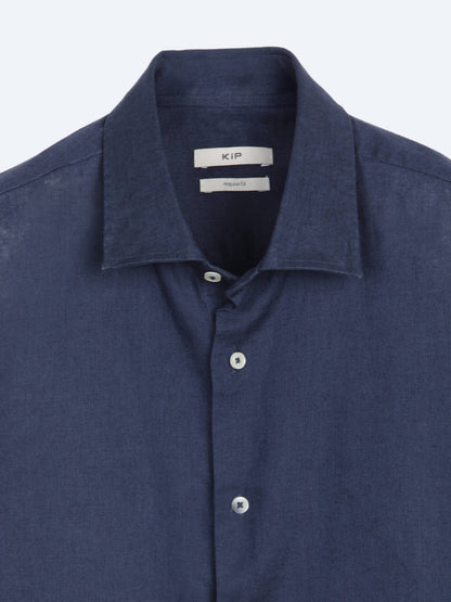 Indigo Regular Fit Uzun Dokuma Casual Pamuk Karışımlı Gömlek