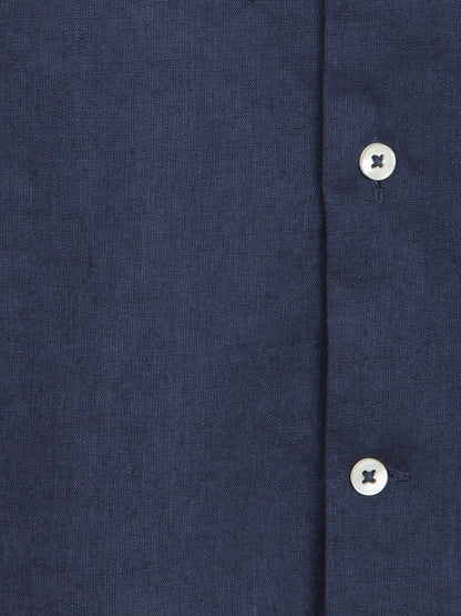 Indigo Regular Fit Uzun Dokuma Casual Pamuk Karışımlı Gömlek