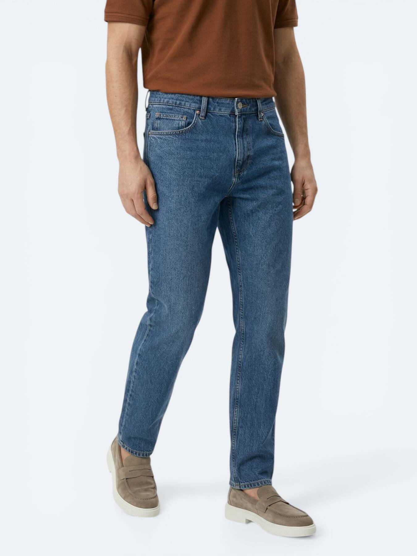 Indigo Relaxed Fit Denim Pantolon