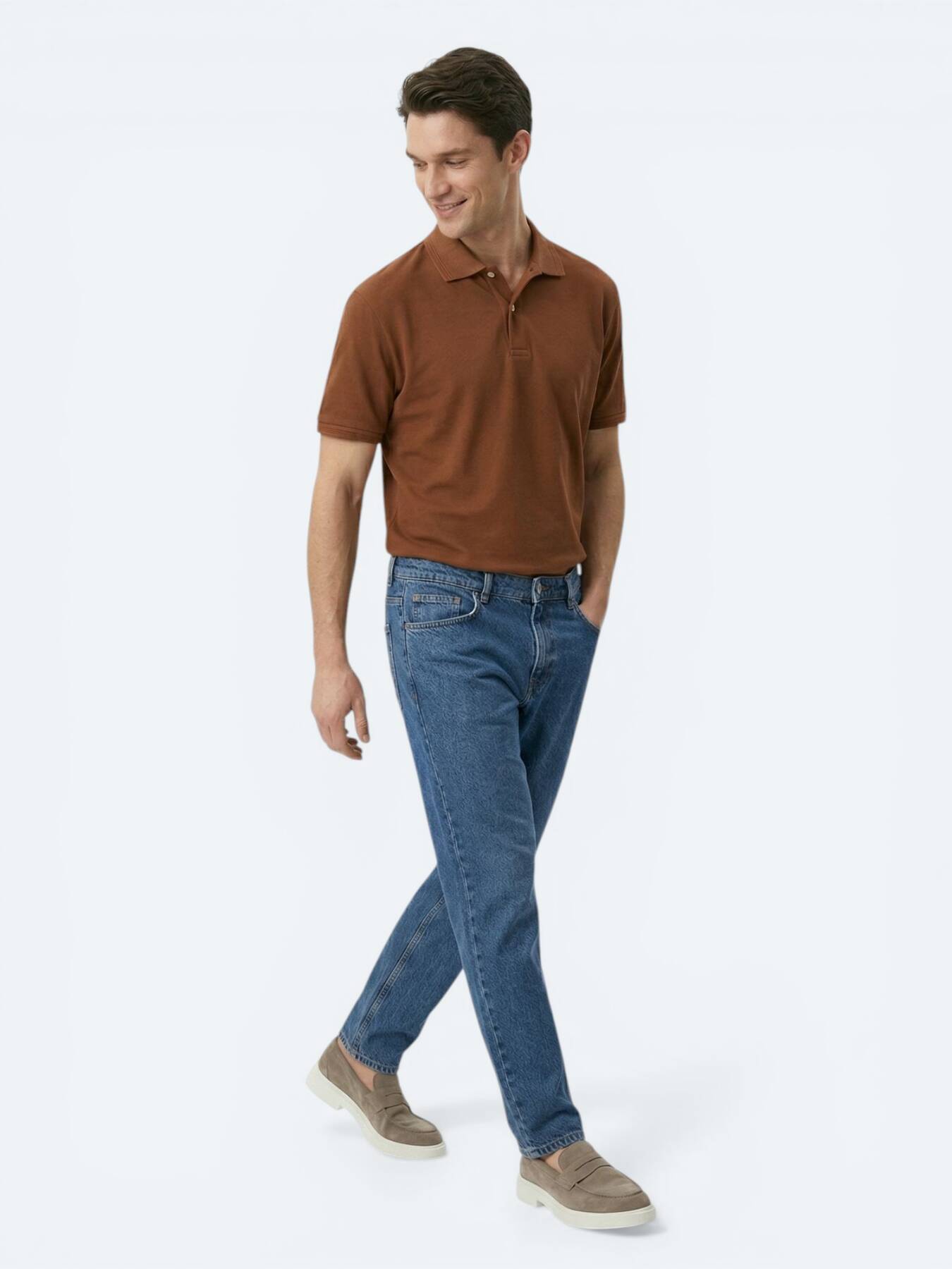 Indigo Relaxed Fit Denim Pantolon