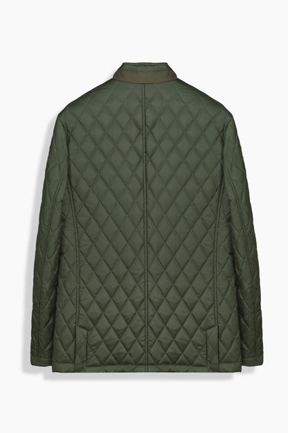 Jarna Baklava Desenli Haki Mont