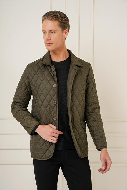 Ka 081 Slim Fit Haki Spor Kaban