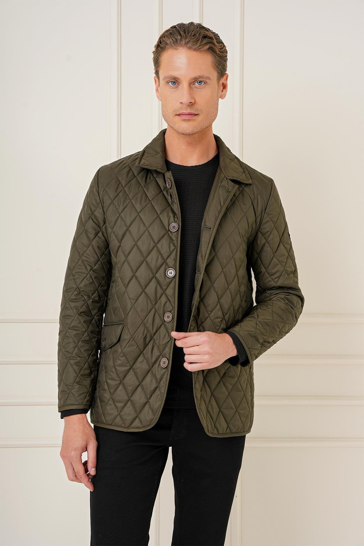 Ka 081 Slim Fit Haki Spor Kaban