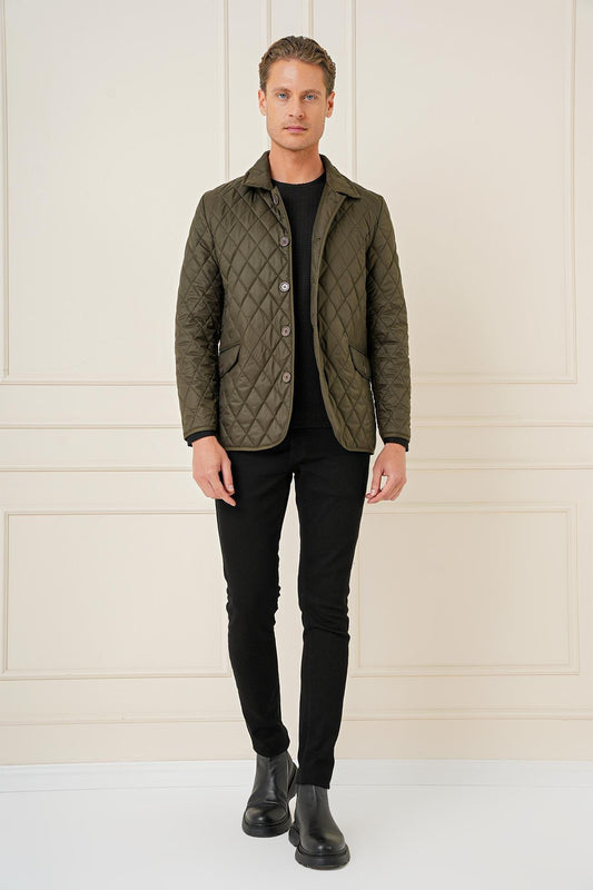 Ka 081 Slim Fit Haki Spor Kaban