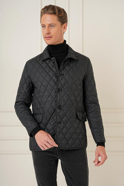 Ka 081 Slim Fit Siyah Spor Kaban