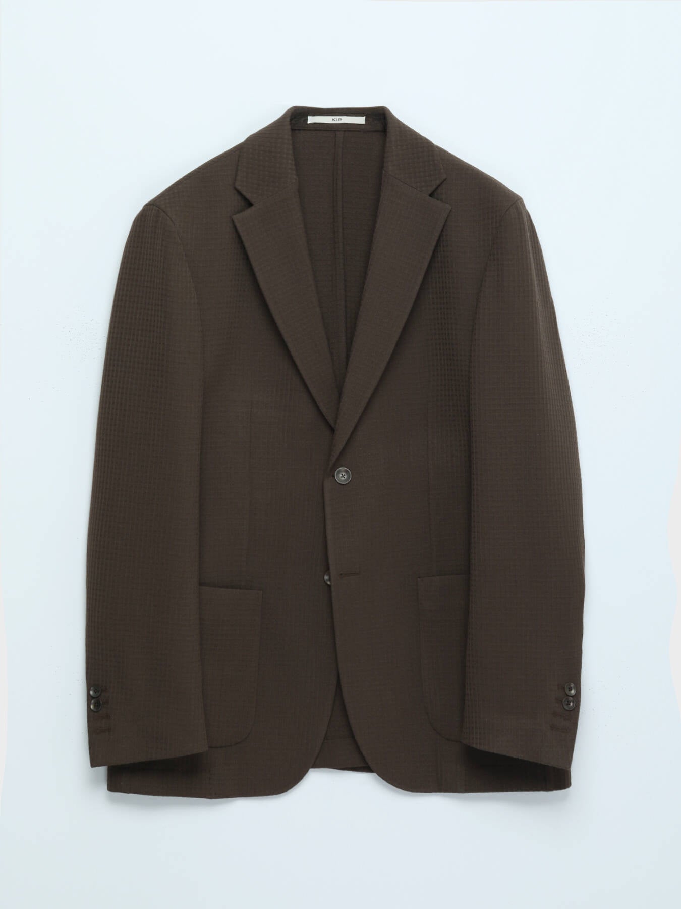 Kahverengi Çizgili Comfort Fit Ceket