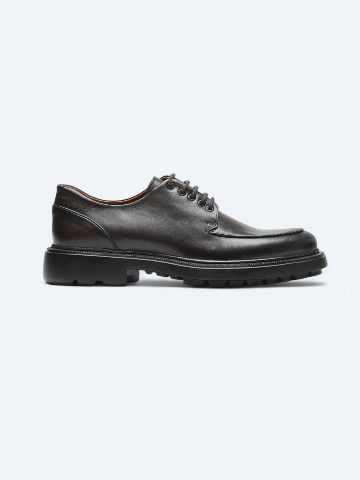 Kahverengi Deri Smart Casual Ayakkabı