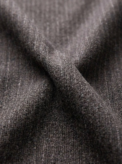 Kahverengi Desenli Modern Fit Yün Karışımlı Ceket