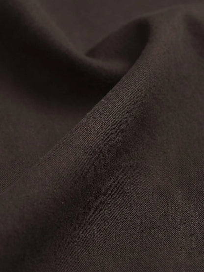 Kahverengi Düz Dokuma Slim Fit Spor Pamuk Karışımlı Pantolon