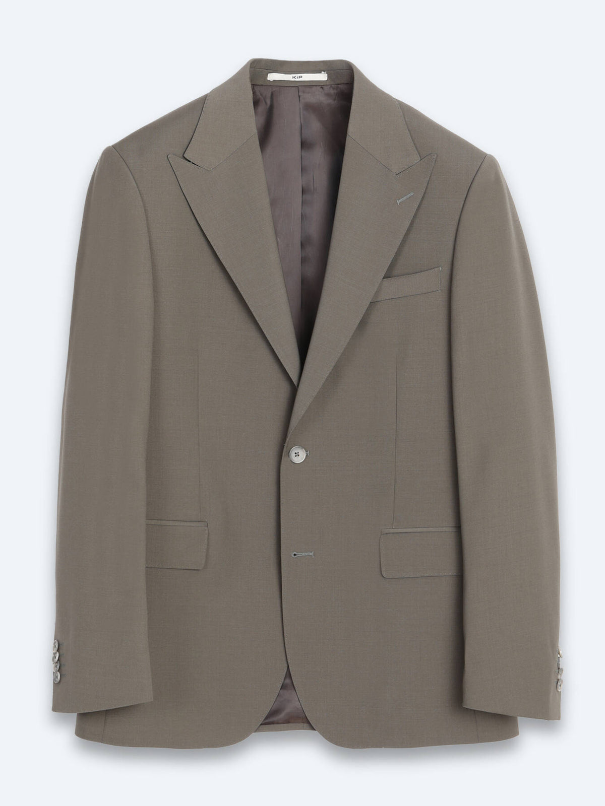 Kahverengi Kareli Modern Fit %100 Yün Takım Elbise