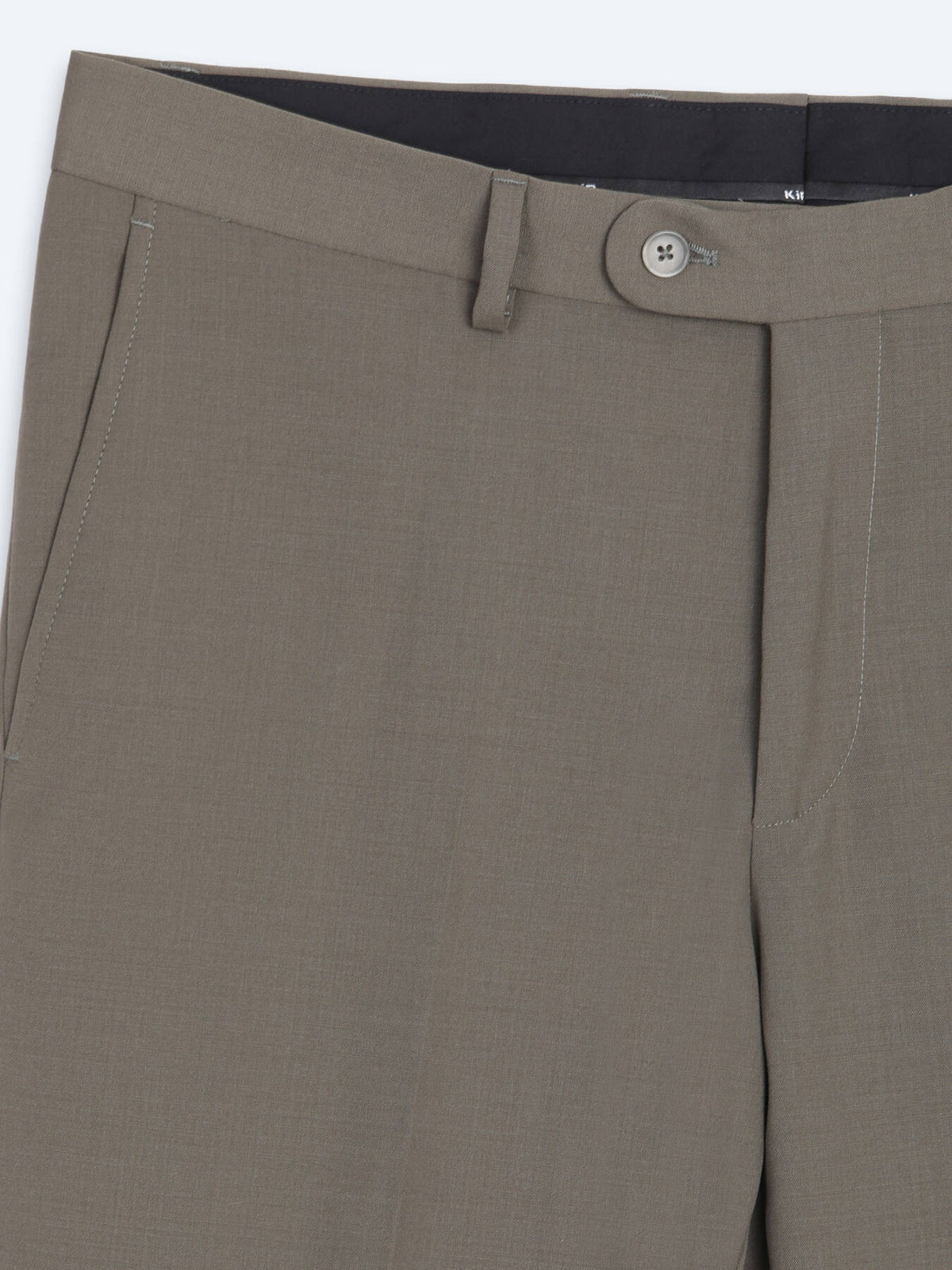 Kahverengi Kareli Modern Fit %100 Yün Takım Elbise