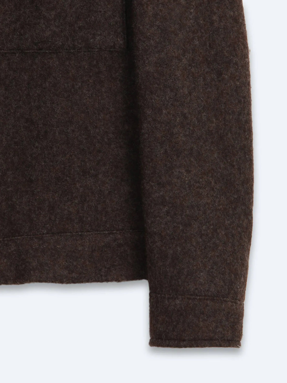 Kahverengi Regular Fit Gömlek Yaka Casual Dokuma Mont