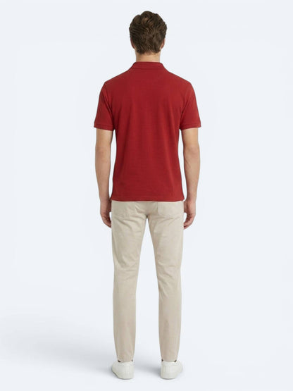 Kiremit Düz %100 Pamuk T-shirt