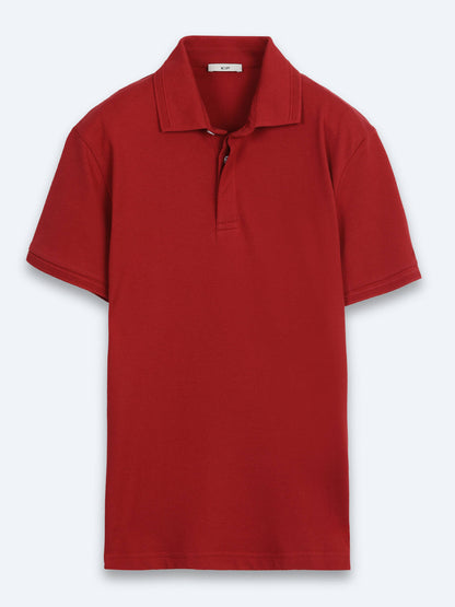 Kiremit Düz %100 Pamuk T-shirt