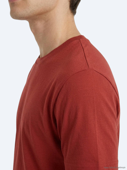 Kiremit Düz T-shirt