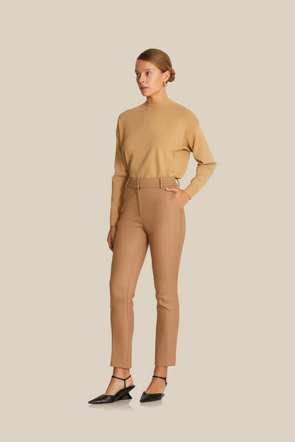 Klasik Kesim Camel Kaşe Pantolon