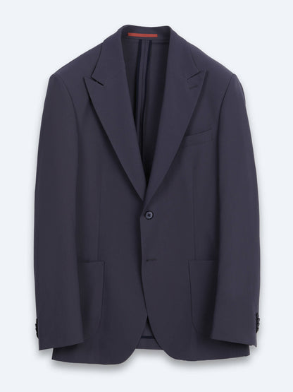 Koyu Gri Düz Modern Fit Örme Takım Elbise