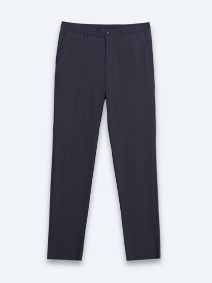 Koyu Gri Düz Modern Fit Örme Takım Elbise