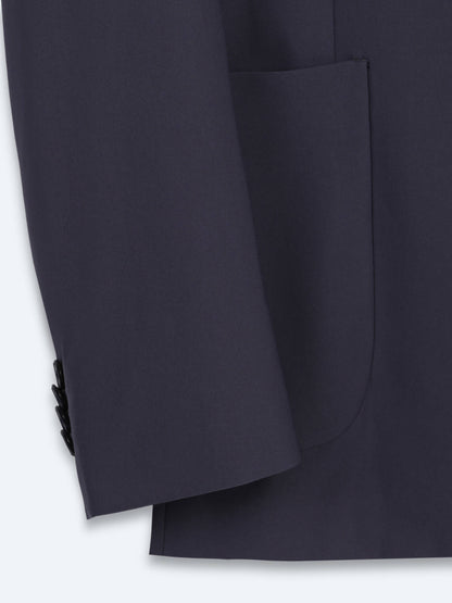 Koyu Gri Düz Modern Fit Örme Takım Elbise
